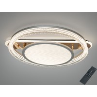 Потолочная LED люстра Diasha золото 100W пульт