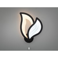 Настінне LED бра Листок чорний 25W