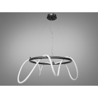 Светодиодная подвесная люстра Ropelight 9752-D600BHR черный хром 32Вт LED