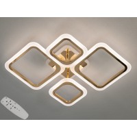 Стельова люстра Серія 8060 золото LED пульт 80Вт