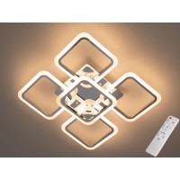 Стельова LED люстра 8060 хром 90Вт пульт