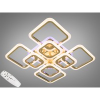 Стельова люстра Diasha 8060 золото LED 145Вт пульт