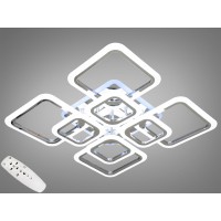 Люстра стельова LED серія 8060 хром пульт 145 Вт