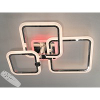 Світлодіодна люстра Diasha Серія 8060 хром 65W пульт димер підсвітка 3200 4100 6000K