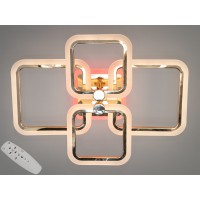 Светодиодная потолочная люстра Серия 8060 A8208 золото 70W пульт диммер CCT подсветка плоская