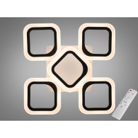 Люстра LED Серія 8060 чорна 60Вт ІЧ пульт димер
