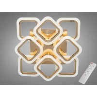 Люстра стельова LED Diasha 8060 золото 80Вт пульт