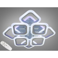 Люстра LED 8060 сіра 110Вт 8 плафонів пульт