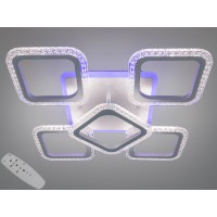 Стельова LED люстра біла 70W пульт димер 5 модулів