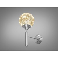 Бра LED Лофт хром 6 Вт скляна куля