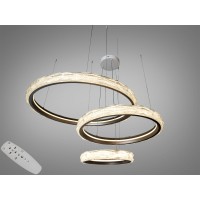 Подвесная люстра LED Diasha шампань 195Вт пульт