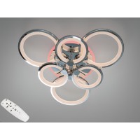 Люстра стельова Diasha Серія 8022 хром 115W LED пульт димер 3 режими