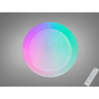 Потолочная смарт-люстра RGB белая 80 Вт пульт