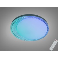 Стельова смарт LED люстра біла 80Вт RGB пульт