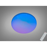 LED смарт люстра стельова біла 45 Вт RGB пульт