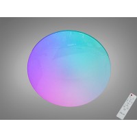 Смарт LED люстра кругла біла 80Вт RGB пульт iLink