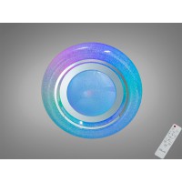 Люстра стельова смарт біла 70Вт RGB пульт 12м²