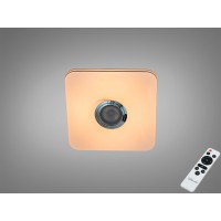 Потолочная люстра смарт белая 45 Вт RGB Bluetooth колонка TUYA Smart Life