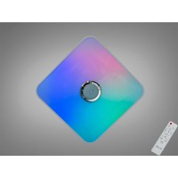 Смарт LED люстра белая RGB MP3 80Вт 500×500