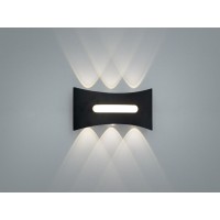 Светильник настенный LED 6Вт 6 лучей черный