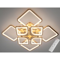 Стельова LED люстра Серія 8060 золото 135Вт пульт