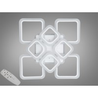 Стельова LED люстра 8060 біла 115Вт пульт до 20м²