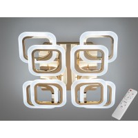 Люстра LED стельова 8060 золото 70Вт пульт димер