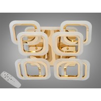 Люстра потолочная LED 8060 золото 120Вт пульт диммер