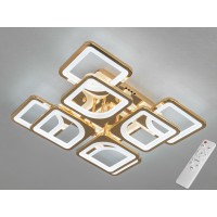 Потолочная люстра 8060 золото 115W пульт 8 рамок