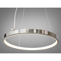 Сучасна підвісна LED люстра в передпокій, 26W, хром