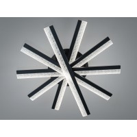 Потолочная LED люстра черная 70W 5 линейных 3CCT