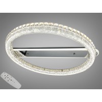 Стельова LED люстра хром 180 Вт з пультом
