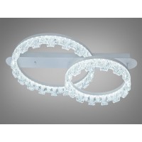 Потолочная LED люстра кольца белая 64W 3520lm 3CCT