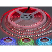 LED стрічка 24В, 108 діодів на метр, 8мм, RGB