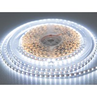LED лента 12В, 120 диодов на метр, 5мм, холодная