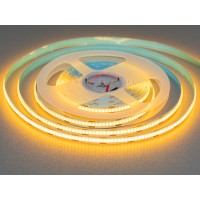 COB LED стрічка 12В, 320 діодів на метр, 8мм, жовтий