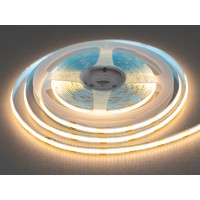 COB LED лента 12В, 320 диодов на метр, 8мм, тёплый