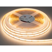 COB LED лента 12В, 608 диодов на метр, 10мм, тёплый