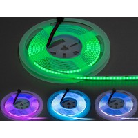 Светодиодная COB лента 12В, 840 диодов на метр, 10мм, RGB