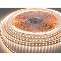 LED лента 12В, 120 диодов на метр, 8 мм, тёплая