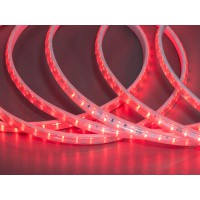 LED-лента 220в, 120 шт/м, герметичная, 12мм, красная