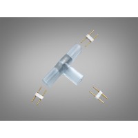 Конектор T для неону 220V прозорий безшовний