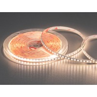 LED стрічка 24В, 140 діодів на метр, 8мм, теплий