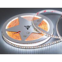LED лента 24В, 180 диодов на метр, 8мм, холодный