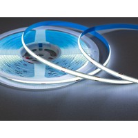 COB LED лента 24В, 320 диодов на метр, 8мм, холодная