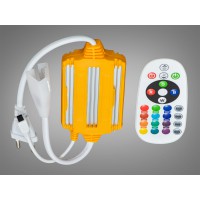 Коннектор-контроллер с ДУ для ленты 220V, RGB