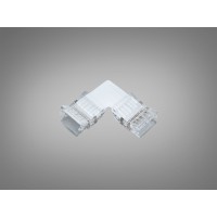 Конектор Diasha L‑кут 10мм 4pin прозорий RGB