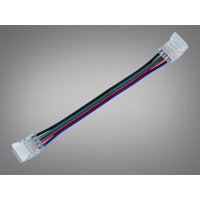 Кабель-коннектор 4pin 10 мм прозрачный для LED ленты