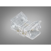 Конектор прозорий 2 pin для LED стрічки 8 мм