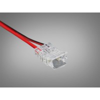 Конектор LED 8мм 2pin прозорий кабель 115мм